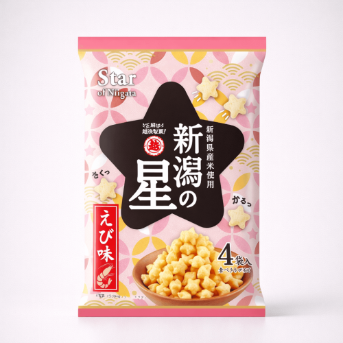 سناك أرز بنكهة الروبيان (كرتون 12 حبة) - سناك يابا...