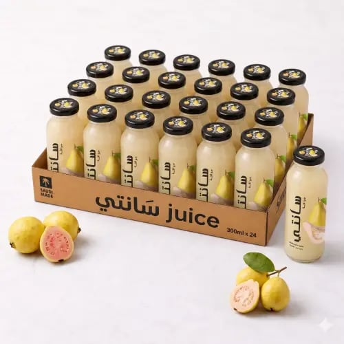 Carton of Santi Guava juice, 300 ml × 24 bottles