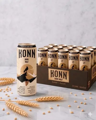 Carton of dark classic barley drink 250 ml × 24 bottles | Kun