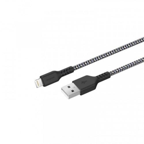 كيبل ايفون قماشي أسود من ووبو - FB01