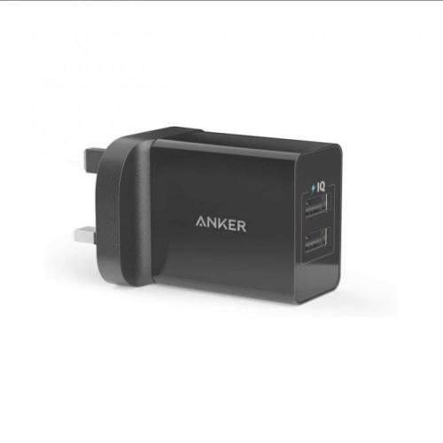 فيش شاحن جداري مخرجين بقوة 24 واط يعمل بتقنية iQ ا...