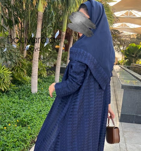 عبايه ركامه ازرق