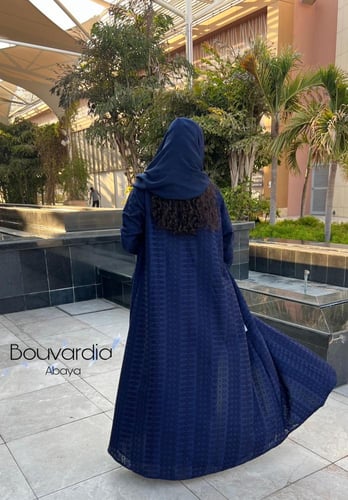 عبايه ركامه ازرق