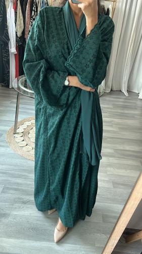 عبايه ركامه اخضر