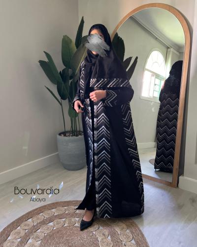 عبايه ركامه ازرق