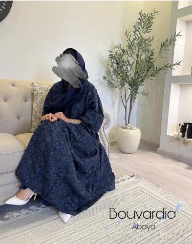 عبايه ركامه ازرق