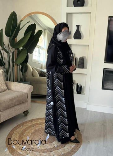 عبايه ركامه ازرق