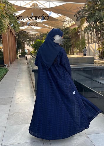 عبايه ركامه ازرق