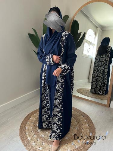 عبايه ركامه ازرق