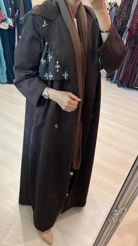 عبايه مخمل شتوي