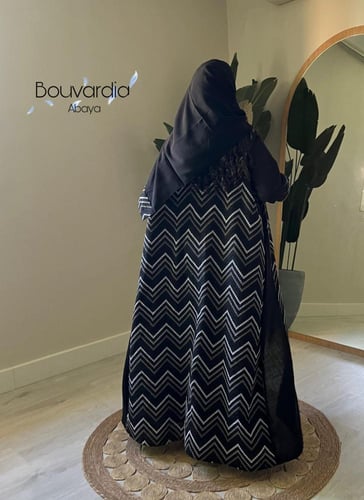 عبايه ركامه ازرق