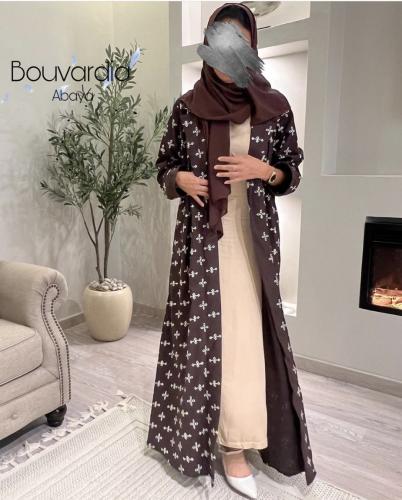 عبايه قطن مطرز