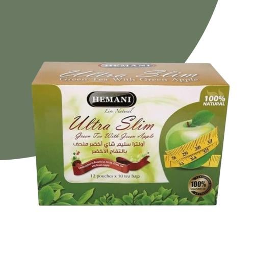 أولترا سليم شاي أخضر منحف بالتفاح الأخضر متوفر