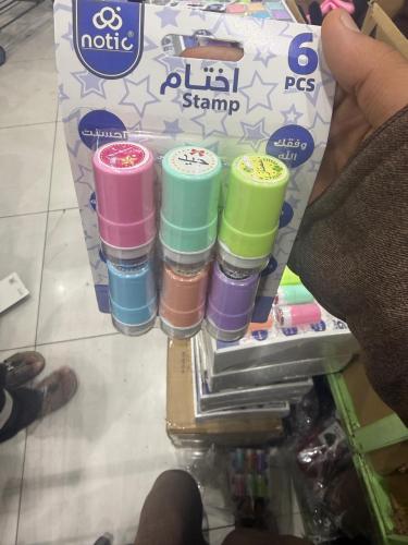 مجموعة أختام تحفيزية للأطفال (6 قطع) - Notic Stamp...
