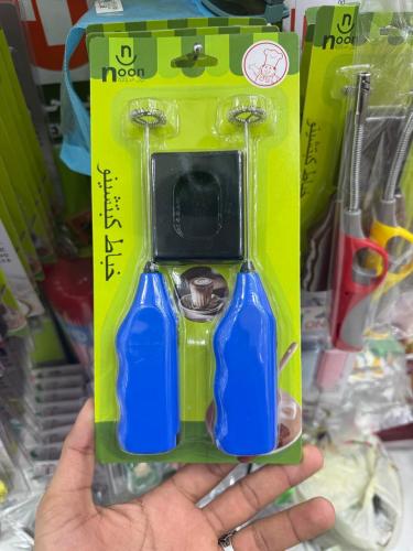 طقم خفاقة كابتشينو يدوية مع حامل ستاند (2 قطعة) -...