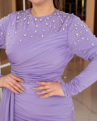 فستان إشراقة الألماس (موف)