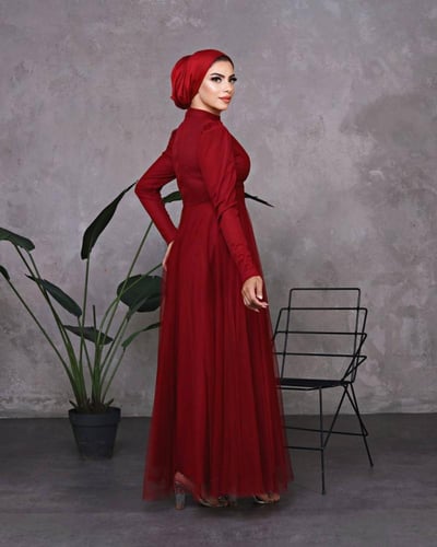 فستان جريس احمر