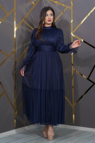 فستان الأناقة الحالمة (كحلي)