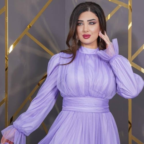 فستان الأناقة الحالمة (موف)