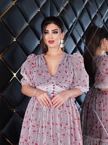 فستان همس الورد (احمر)