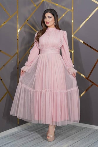 فستان الأناقة الحالمة (وردي)