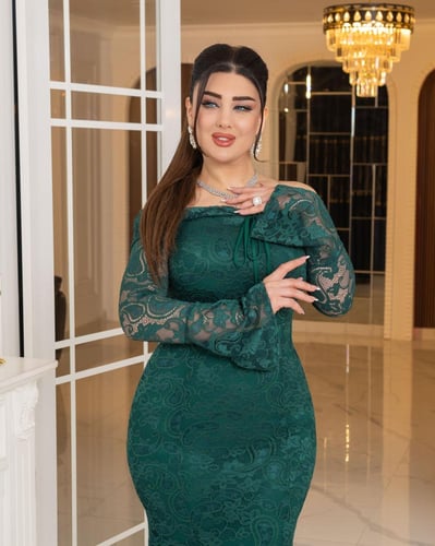 فستان همس الفخامة (اخضر)