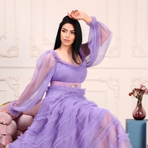 فستان موج البحر موف