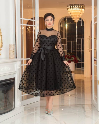 فستان إليجانس (اسود)