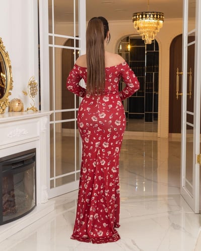 فستان همسة الزهور