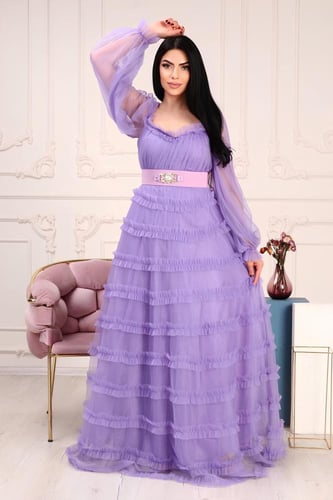 فستان موج البحر موف