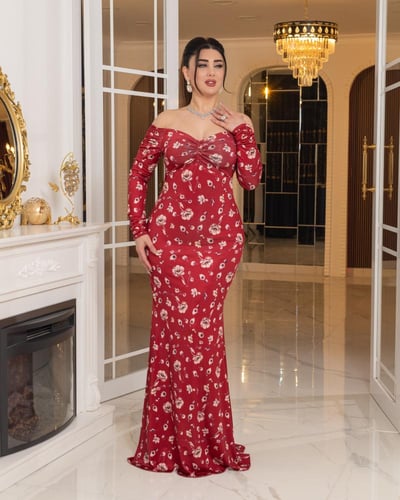 فستان همسة الزهور