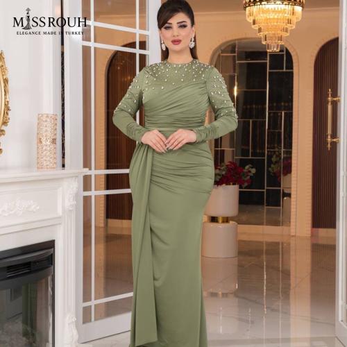 فستان إشراقة الألماس (أخضر زيتوني)