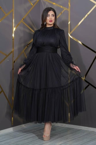 فستان الأناقة الحالمة (اسود)