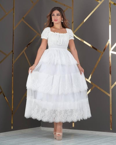 فستان ليان ابيض