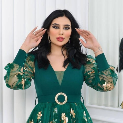 فستان وهج الفخامة اخضر