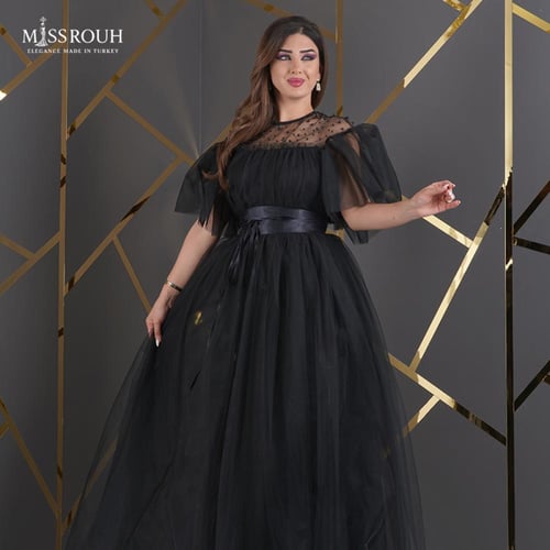 فستان فخامة الأميرة اسود