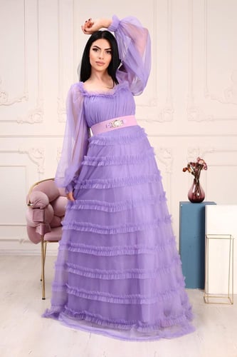 فستان موج البحر موف