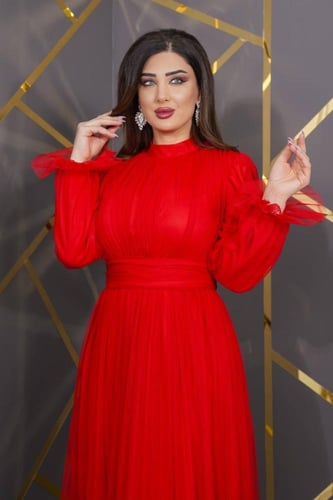 فستان الأناقة الحالمة (احمر)