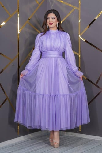 فستان الأناقة الحالمة (موف)