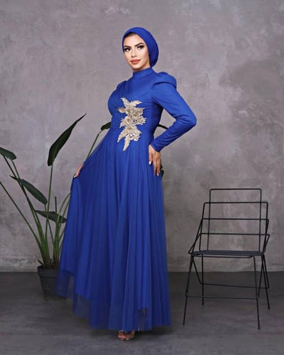 فستان جريس ازرق