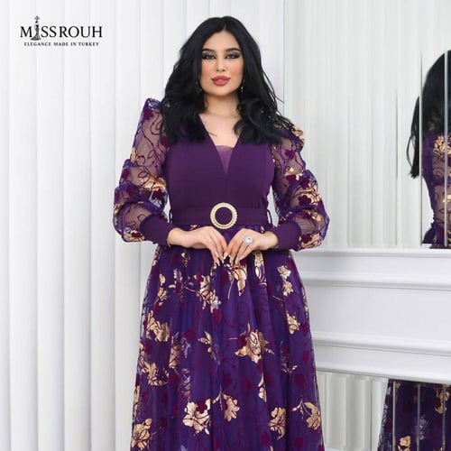 فستان وهج الفخامة (بنفسجي)