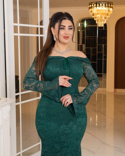 فستان همس الفخامة (اخضر)