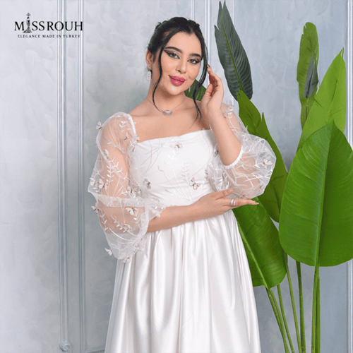 فستان الانوثة الحالمة (ابيض)