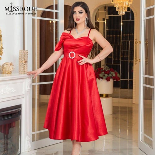 فستان "رغد الحياة" ( احمر )