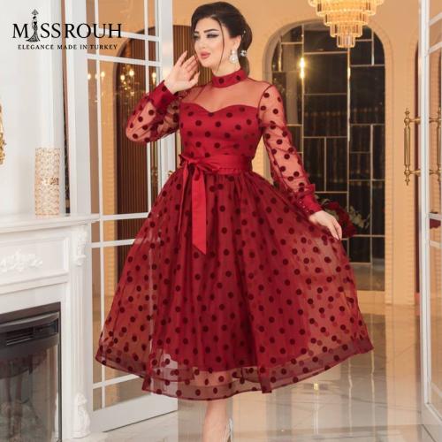 فستان إليجانس (عنابي)