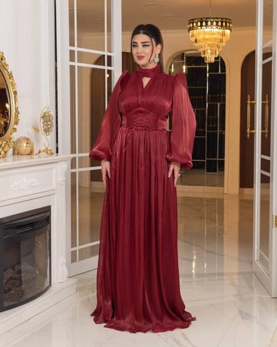 فستان الأناقة الملكية (احمر)