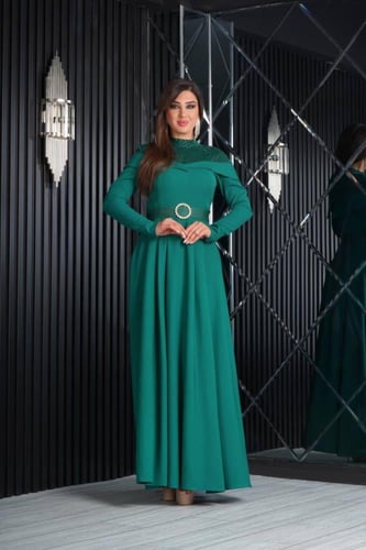 فستان سحر الأنوثة اخضر