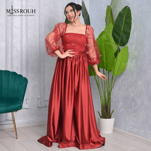 فستان الانوثة الحالمة (احمر)