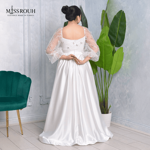 فستان الانوثة الحالمة (ابيض)