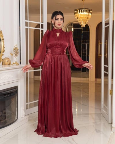 فستان الأناقة الملكية (احمر)